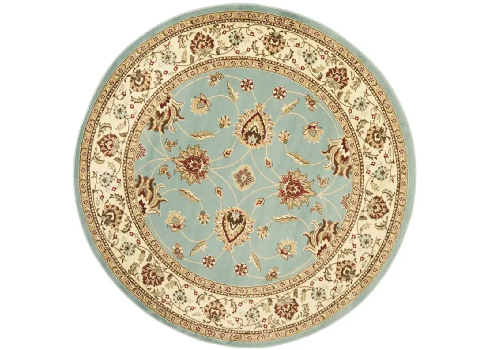 Severn Area Rug Round in Blue / Ivory by Safavieh