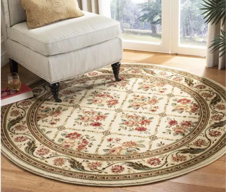 Crown Point Area Rug Round in Ivory by Safavieh