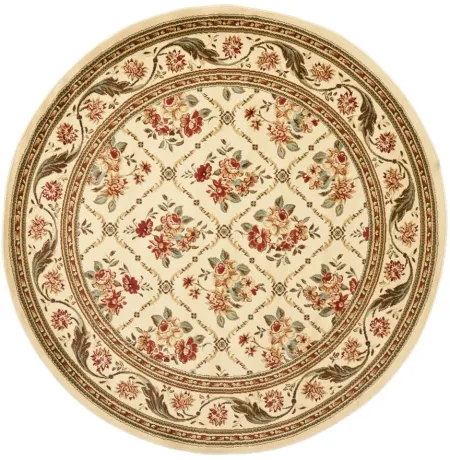 Crown Point Area Rug Round in Ivory by Safavieh