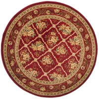 Crown Point Area Rug Round in Red by Safavieh