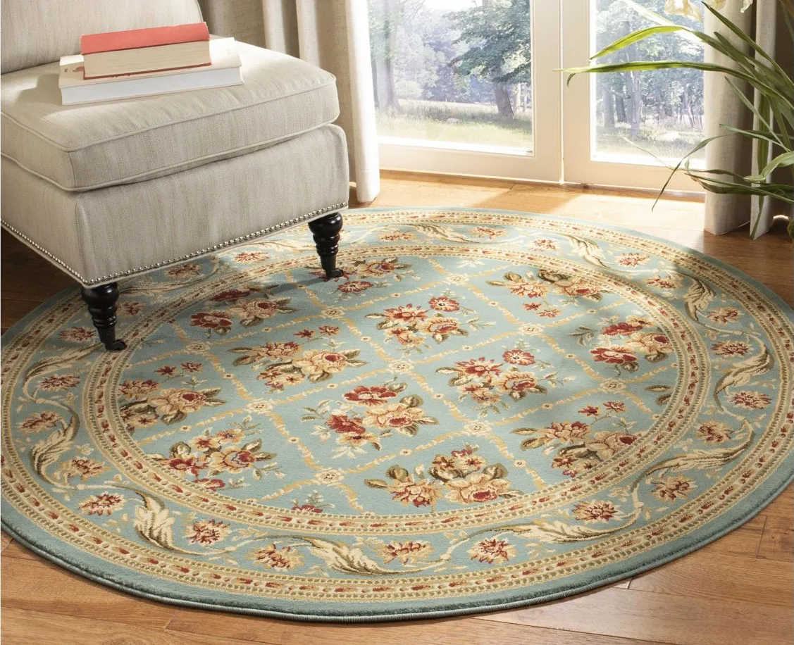 Crown Point Area Rug Round in Blue by Safavieh