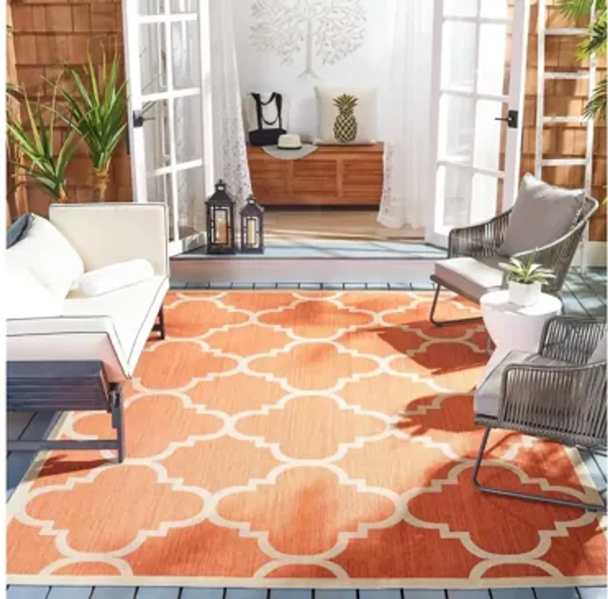 Courtyard Morocco Indoor/Outdoor Area Rug