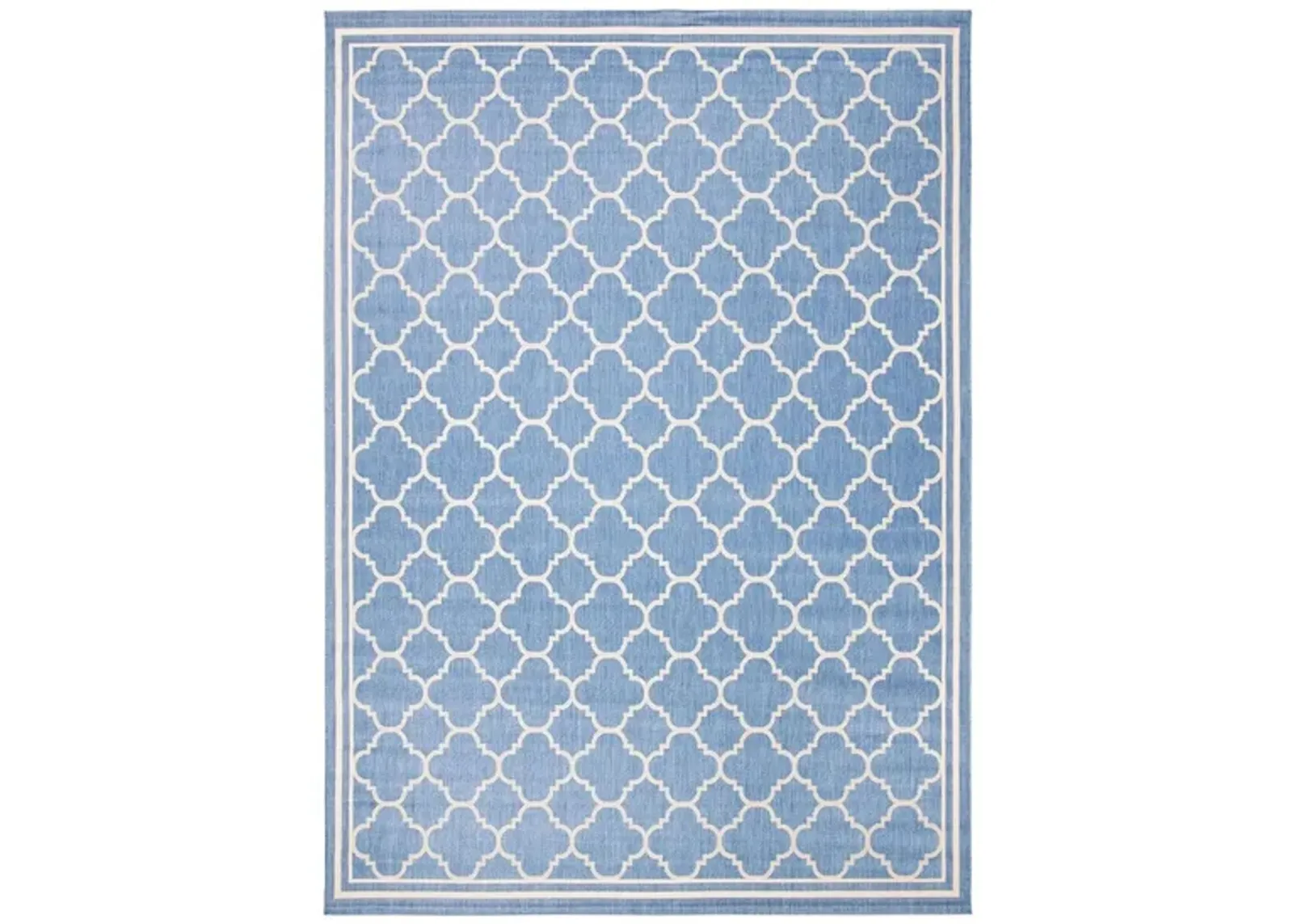 Courtyard Pathway Indoor/Outdoor Area Rug in Blue & Beige by Safavieh