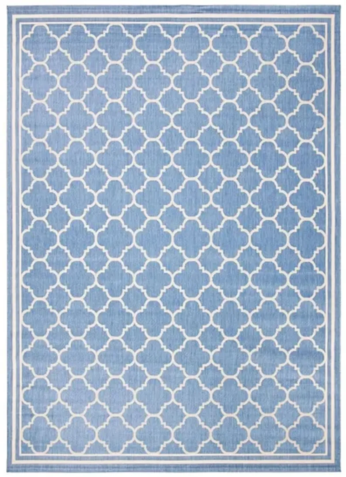 Courtyard Pathway Indoor/Outdoor Area Rug in Blue & Beige by Safavieh