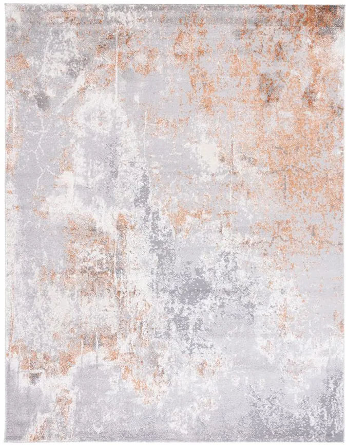 Osbourne Area Rug in Gray & Rust by Safavieh