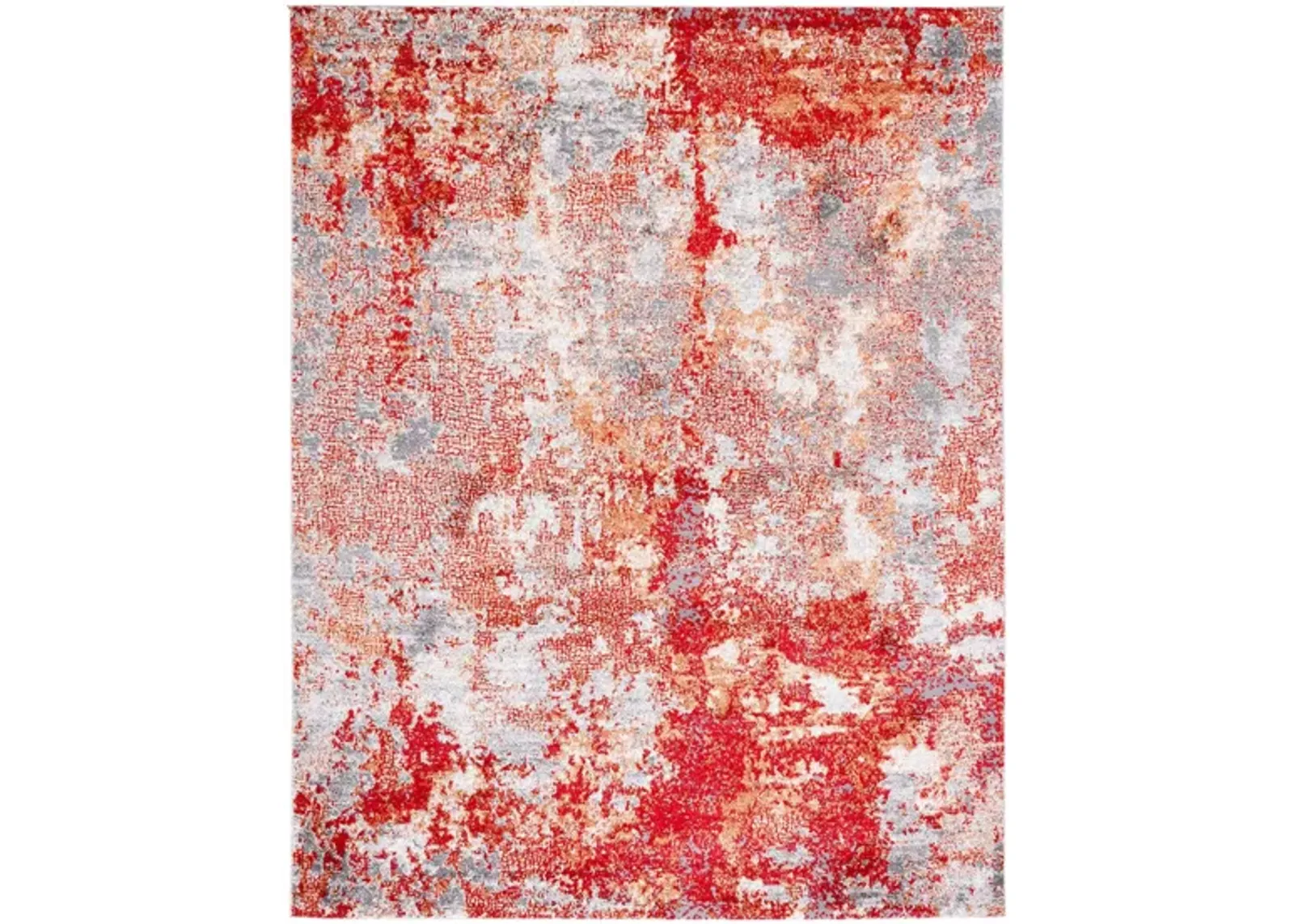 Iommi Area Rug in Red & Gray by Safavieh