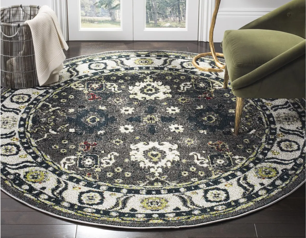 Avicenna Area Rug in Dark Grey & Ivory by Safavieh