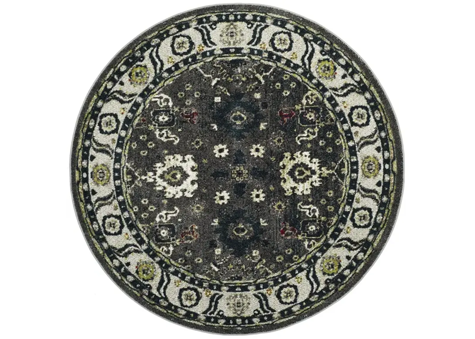 Avicenna Area Rug in Dark Grey & Ivory by Safavieh