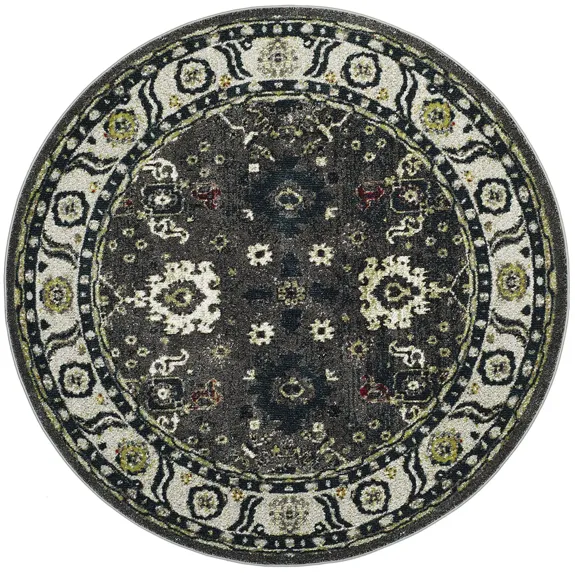 Avicenna Area Rug in Dark Grey & Ivory by Safavieh