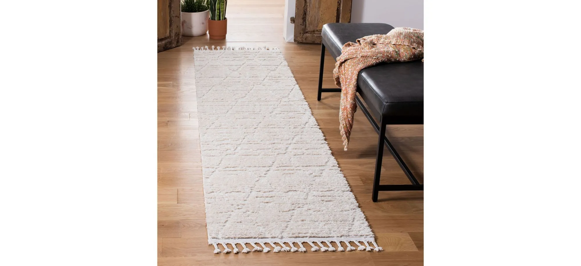 Marrakesh Runner Rug in Beige by Safavieh