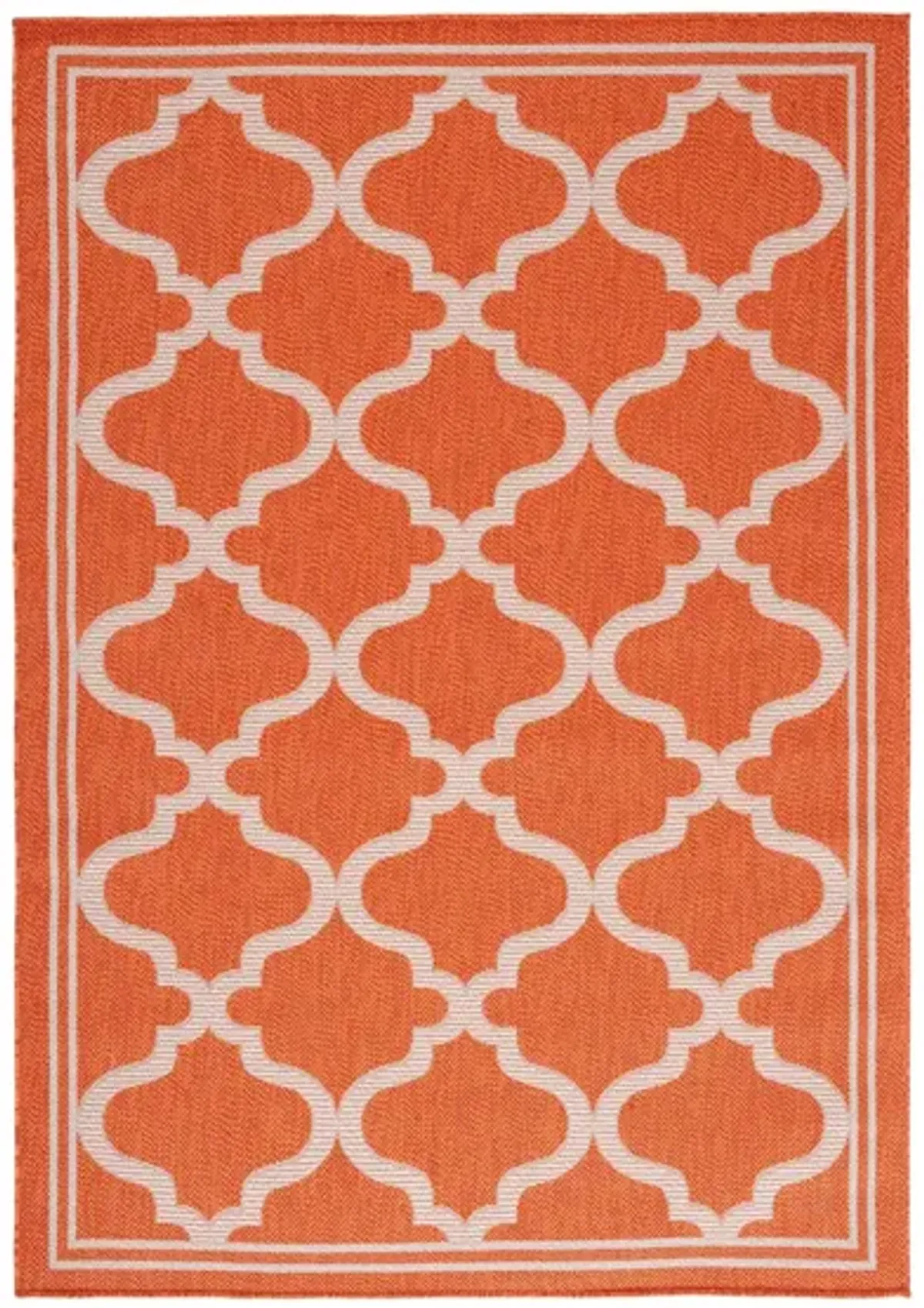 Bermuda Morocco Indoor/Outdoor Area Rug in Rust & Ivory by Safavieh