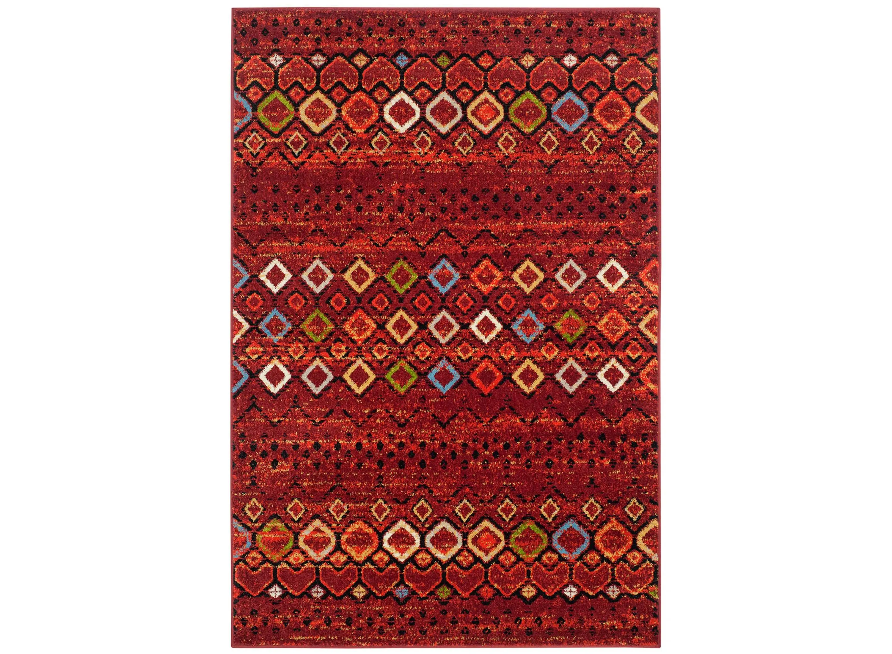 Halen Red Area Rug in Terracotta by Safavieh