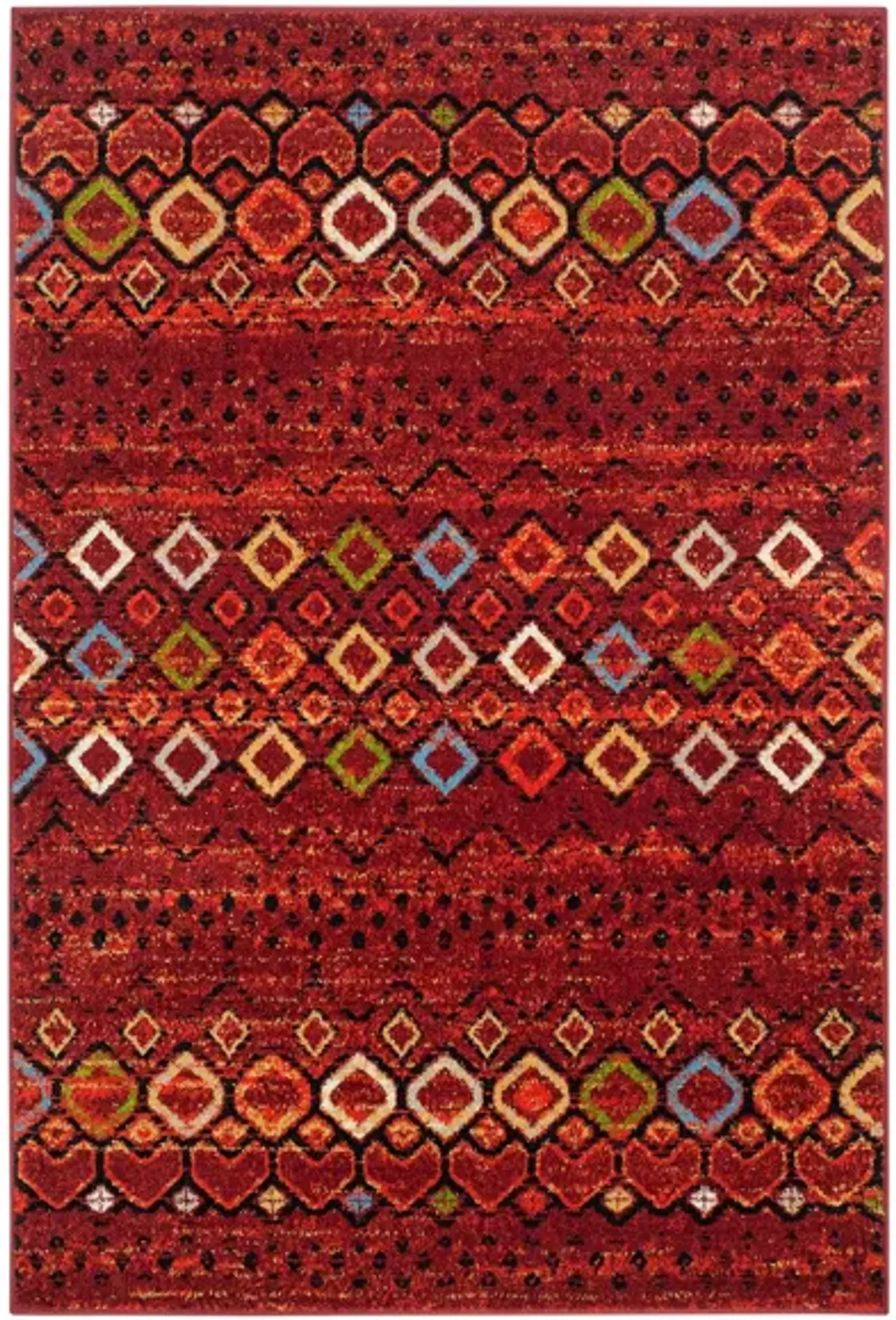 Halen Red Area Rug