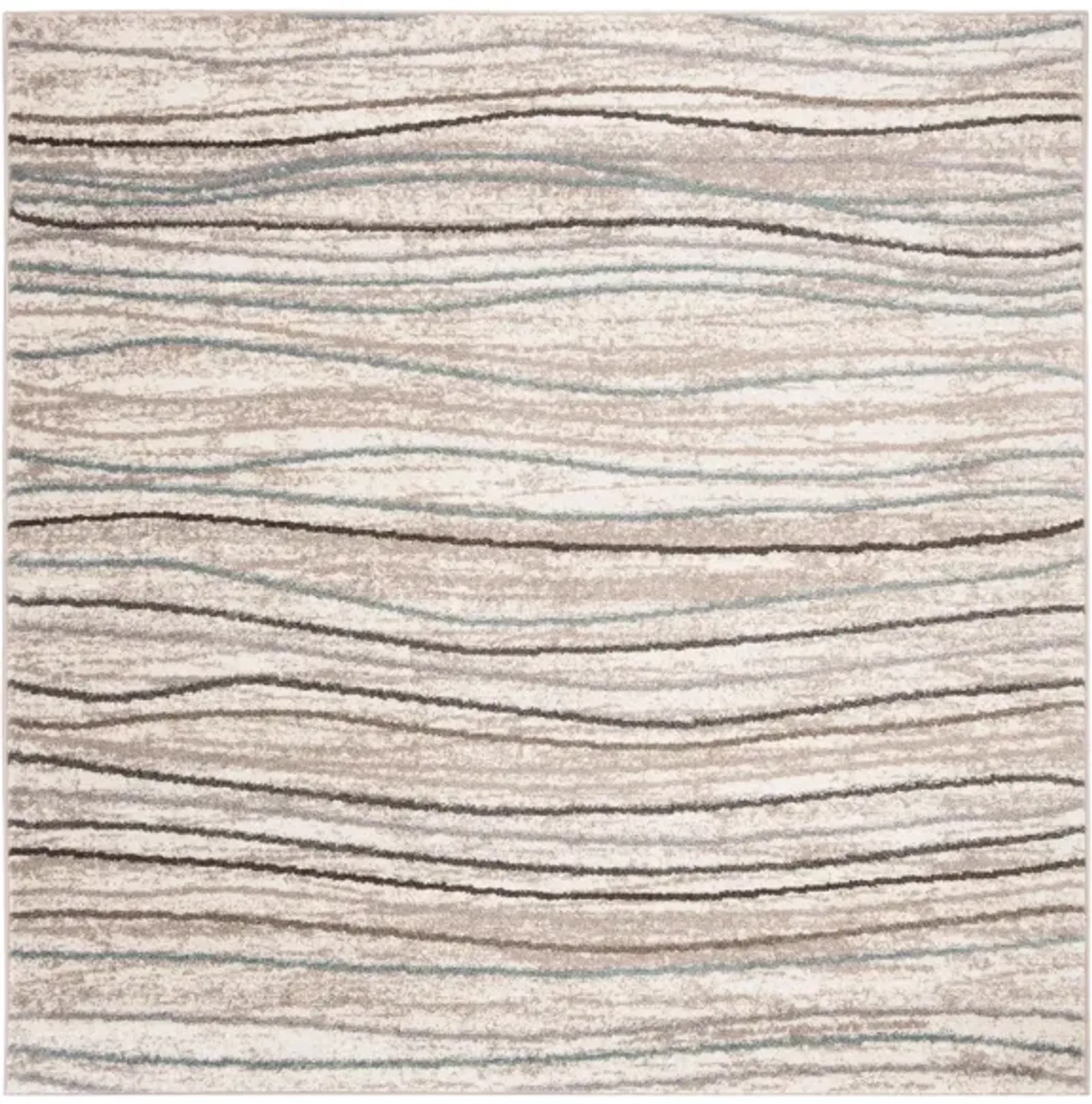 North Sea Cream Area Rug Square