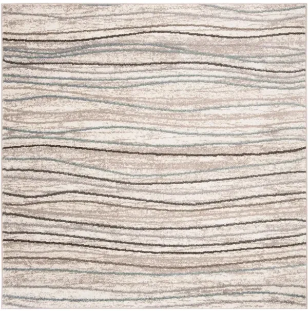 North Sea Cream Area Rug Square