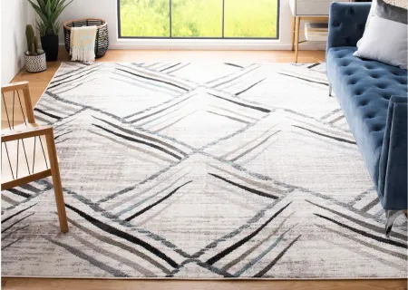 Siegfried Area Rug Square in Cream / Charcoal by Safavieh