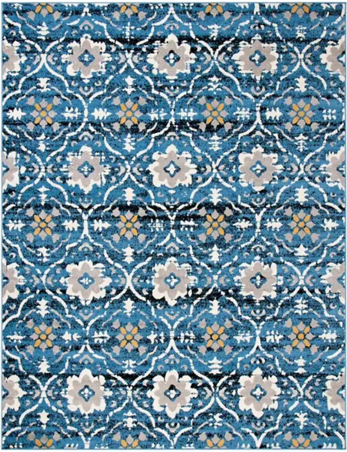 Jutland Area Rug in Blue / Cream by Safavieh