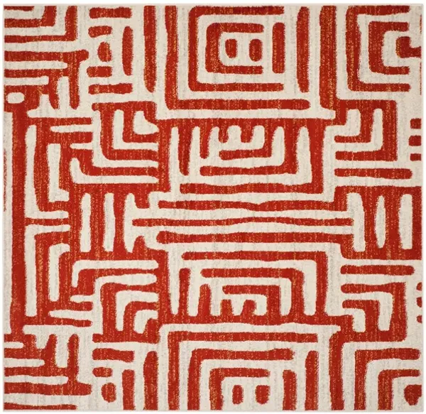 Rhine Red Area Rug Square