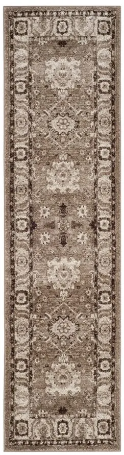Avicenna Taupe Runner Rug in Taupe by Safavieh