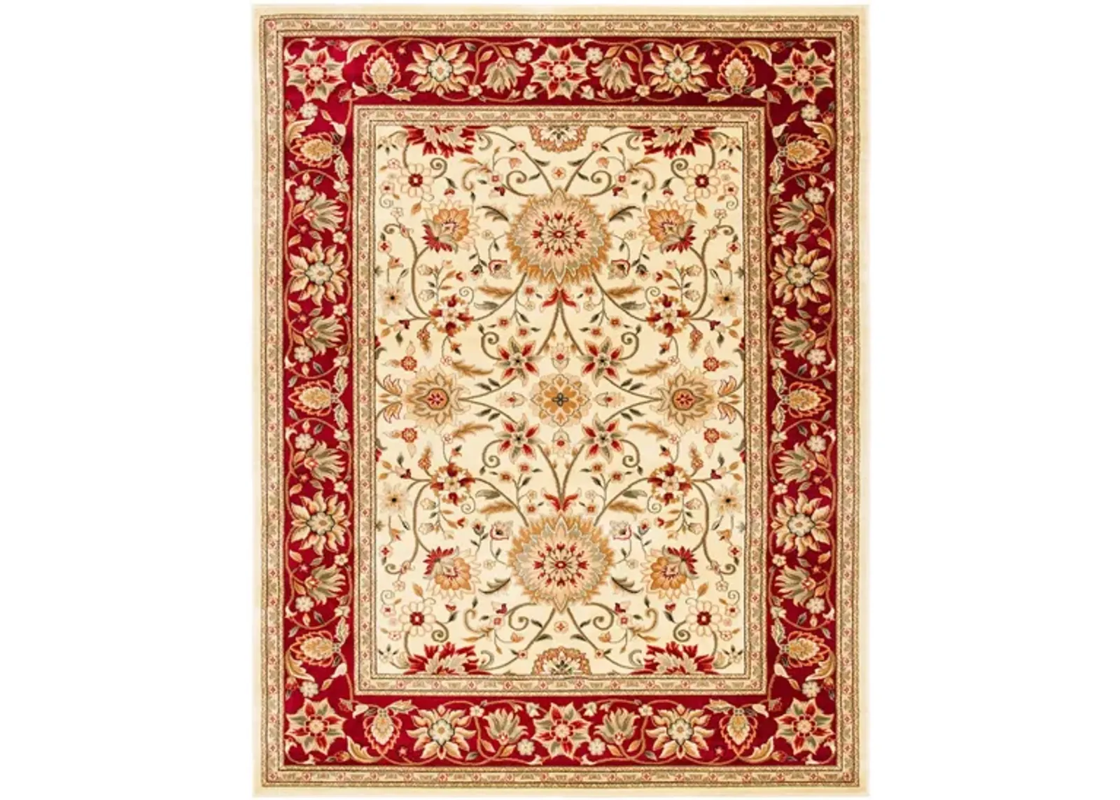 Lyndhurst Area Rug in Ivory / Red by Safavieh