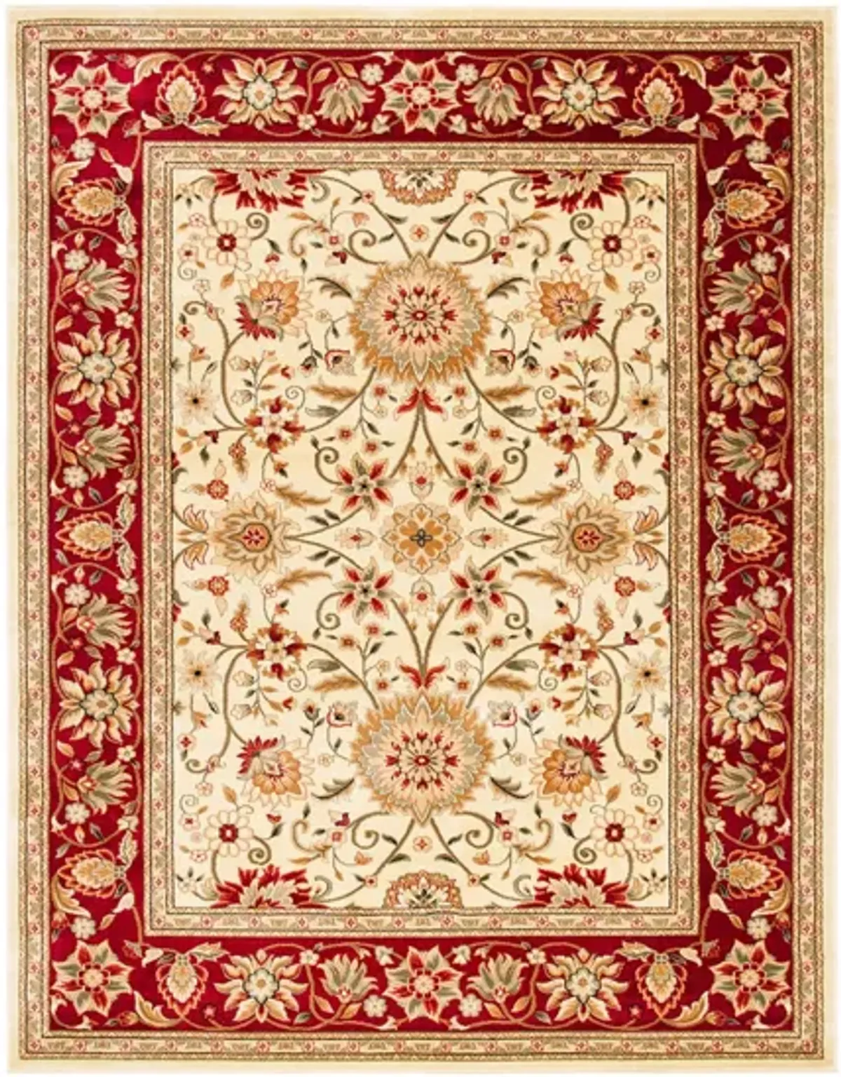 Lyndhurst Area Rug in Ivory / Red by Safavieh