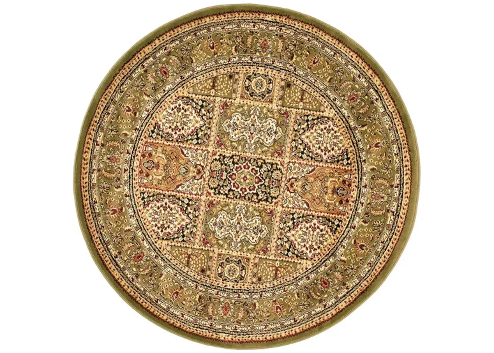 Wight Area Rug Round in Multi / Green by Safavieh