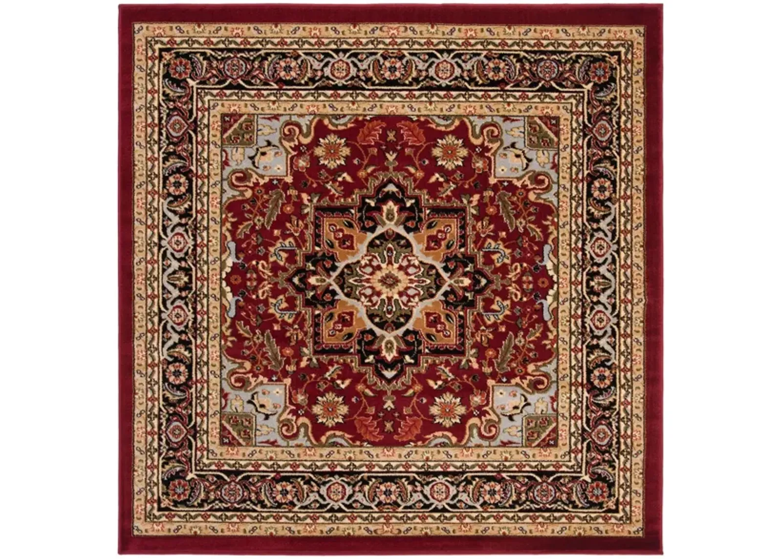 Mercia Area Rug in Red / Black by Safavieh