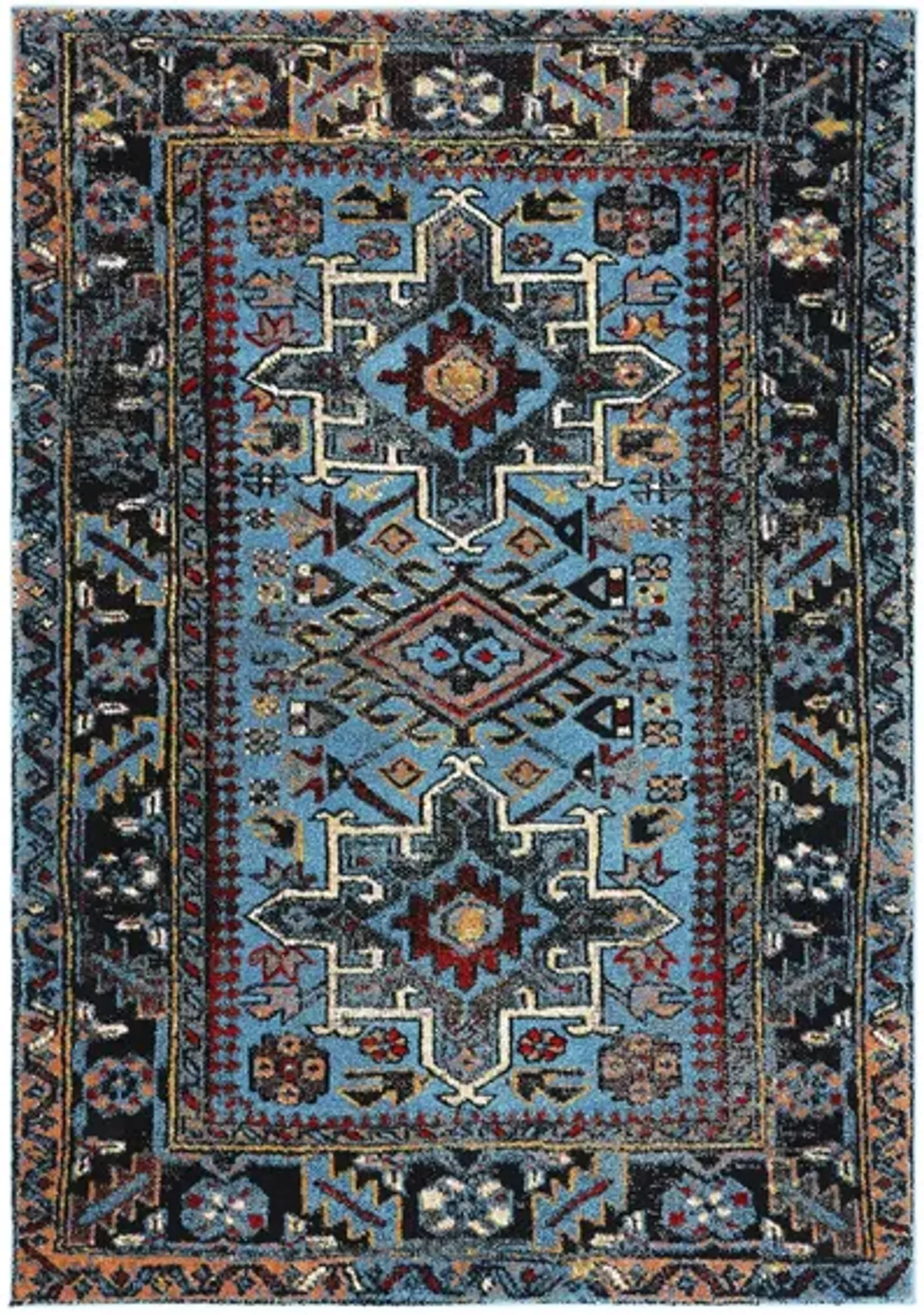 Darius Light Blue Area Rug