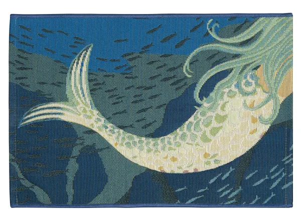 Esencia Mermaids Are Real Indoor/Outdoor Mat