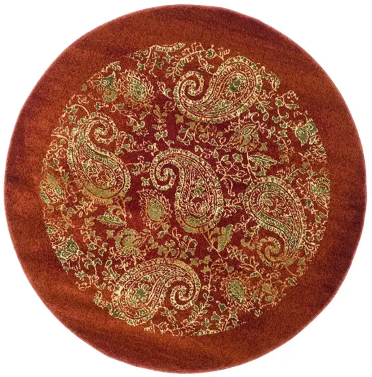 Grimaldi Area Rug Round in Red / Multi by Safavieh