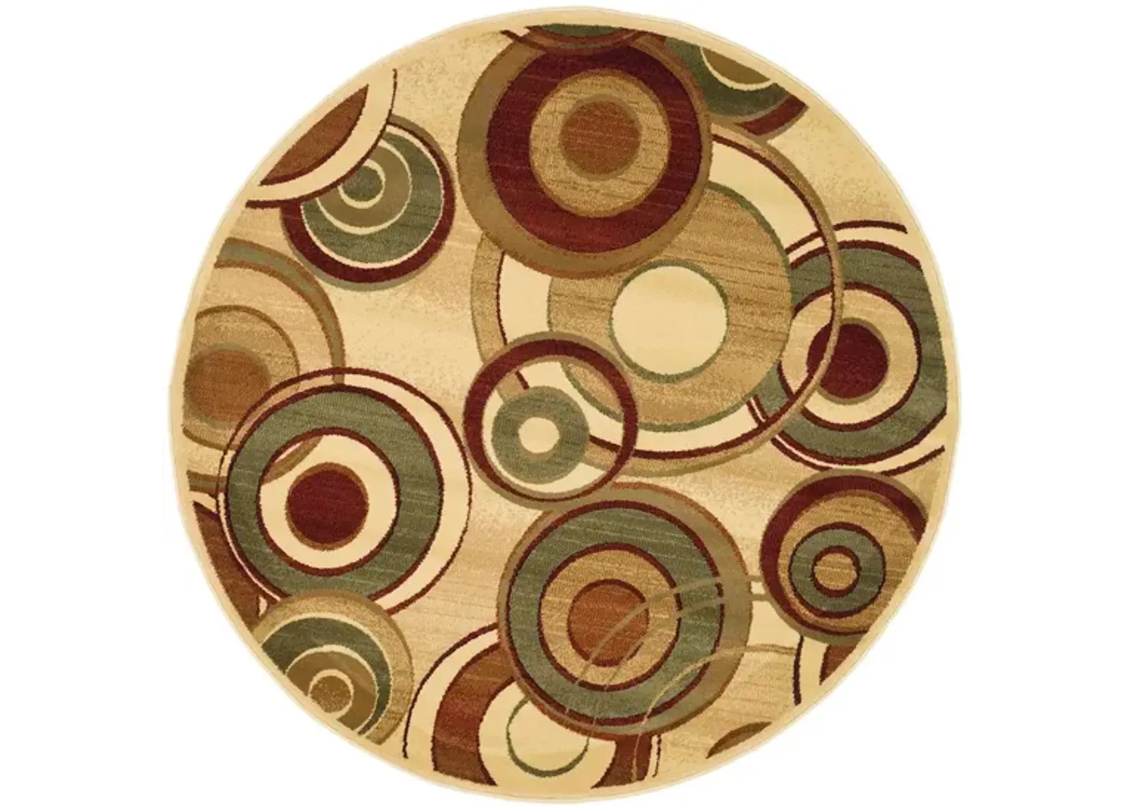 Masham Area Rug Round in Ivory / Multi by Safavieh