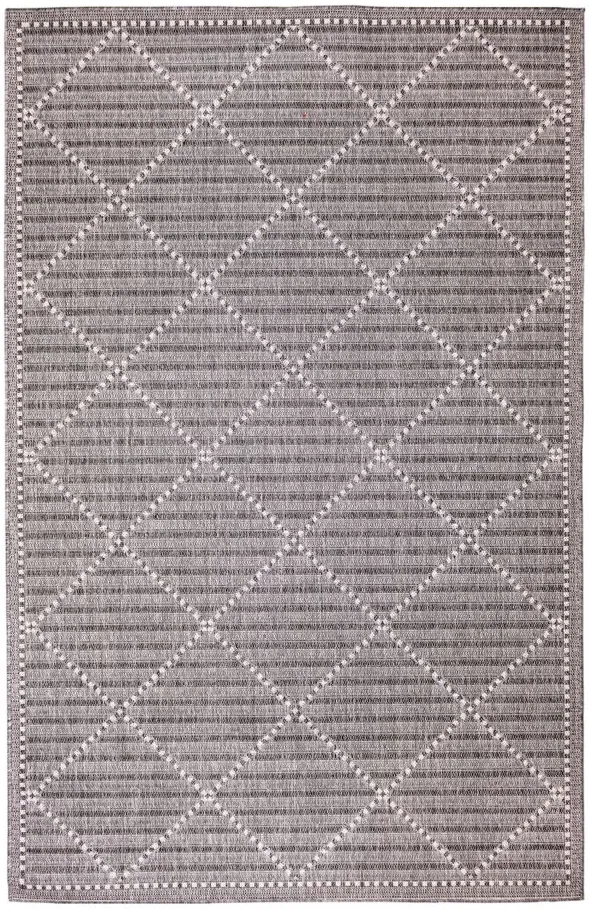 Liora Manne Malibu Checker Diamond Indoor/Outdoor Area Rug in Charcoal by Trans-Ocean Import Co Inc