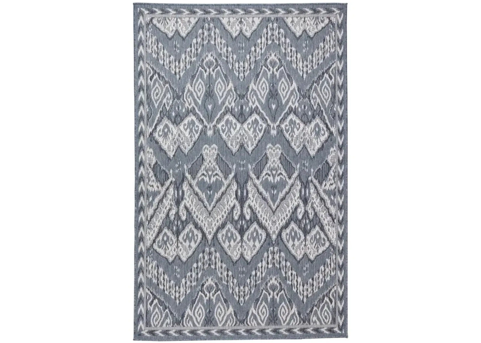 Liora Manne Malibu Ikat Indoor/Outdoor Area Rug in Navy by Trans-Ocean Import Co Inc