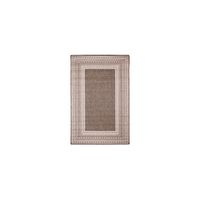 Liora Manne Malibu Etched Border Indoor/Outdoor Area Rug in Neutral by Trans-Ocean Import Co Inc