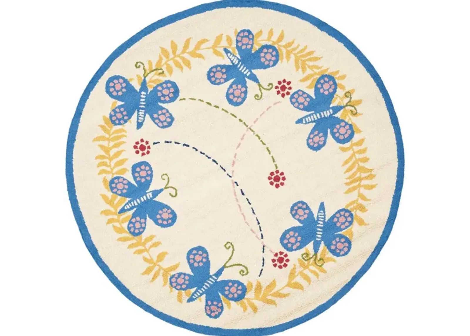 Gladwyne Kid's Rug in Ivory/Blue by Safavieh