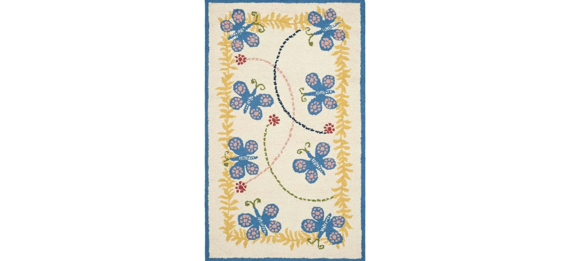 Gladwyne Kid's Rug in Ivory/Blue by Safavieh