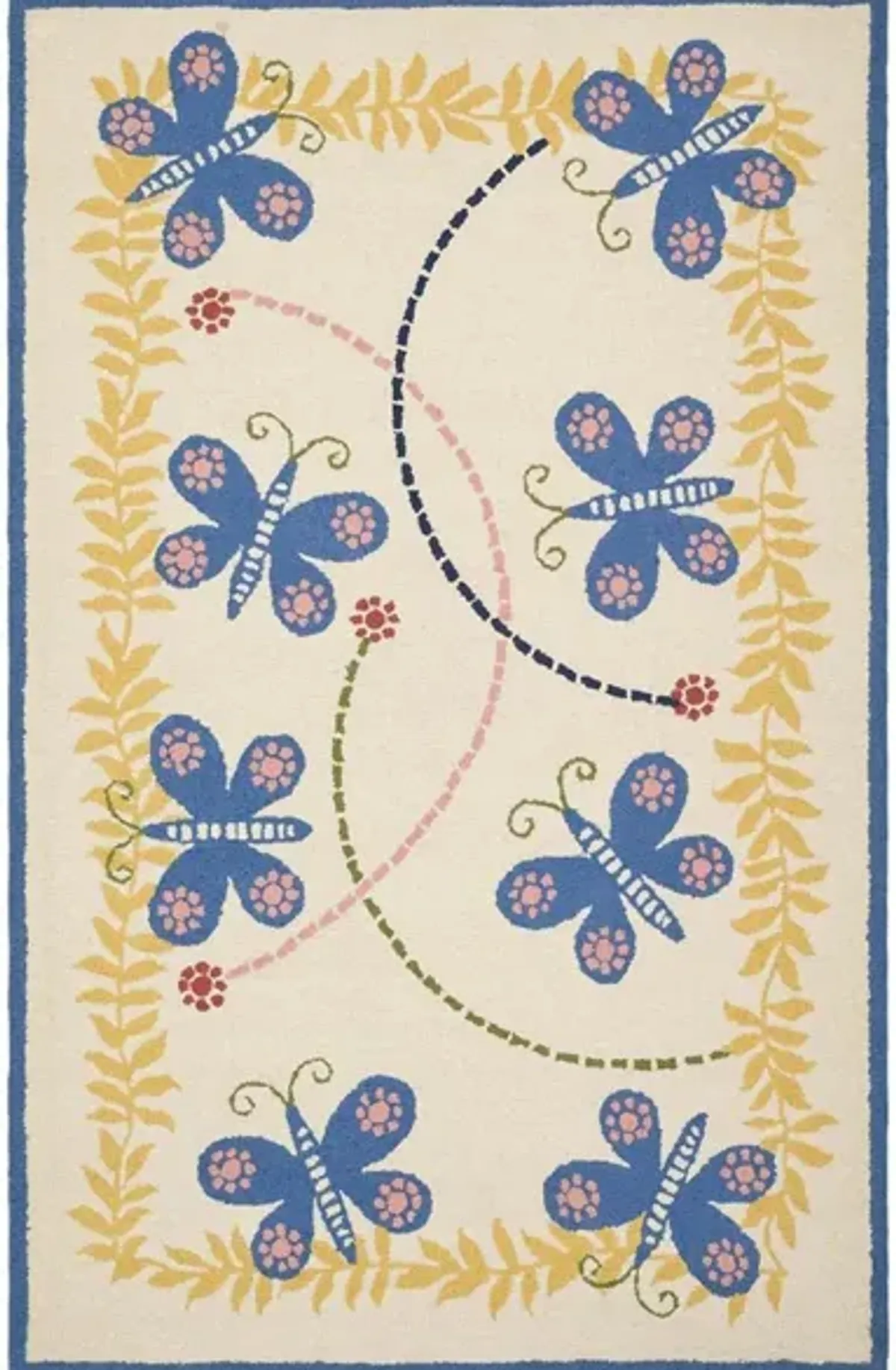 Gladwyne Kid's Rug in Ivory/Blue by Safavieh