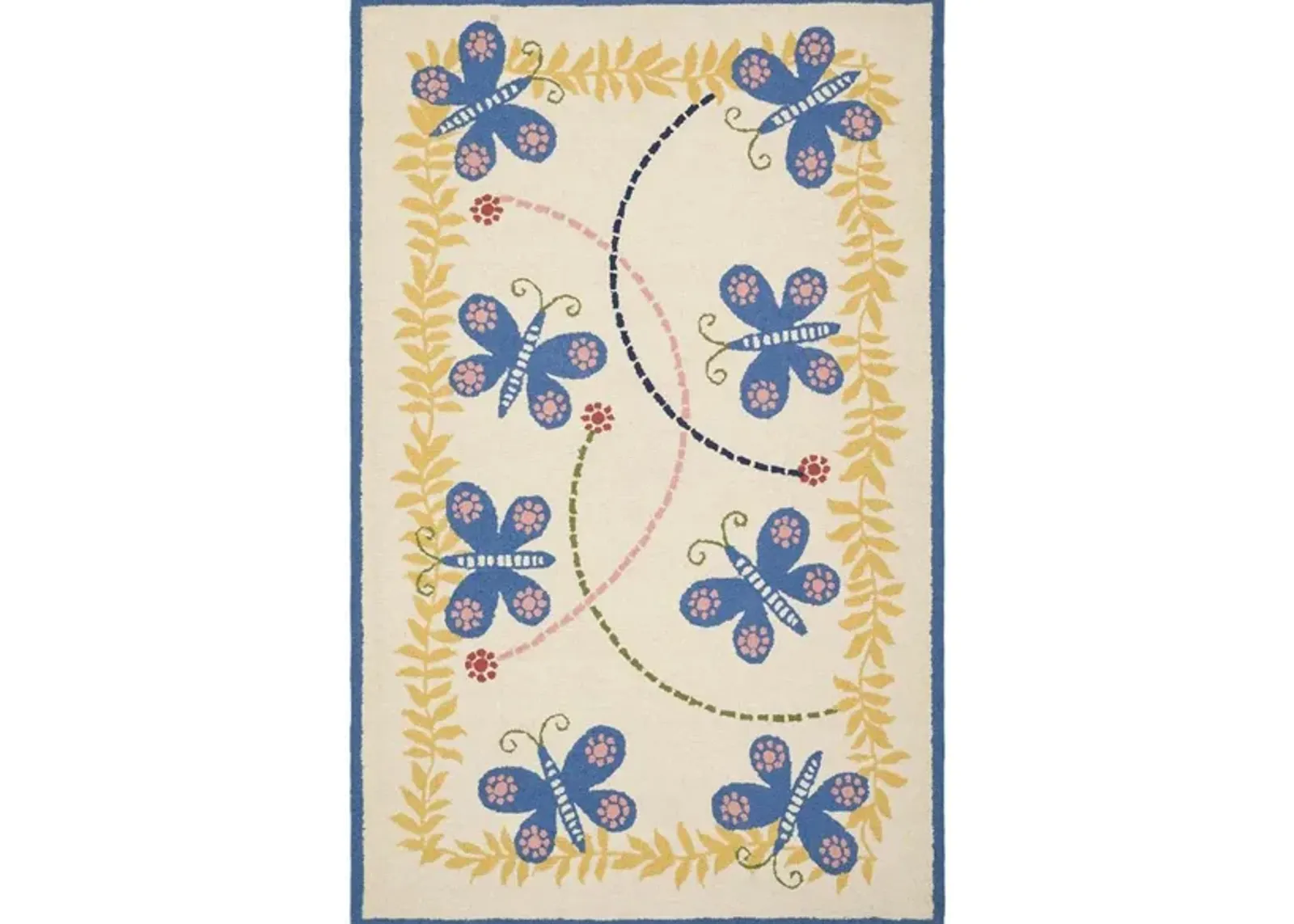 Gladwyne Kid's Rug in Ivory/Blue by Safavieh