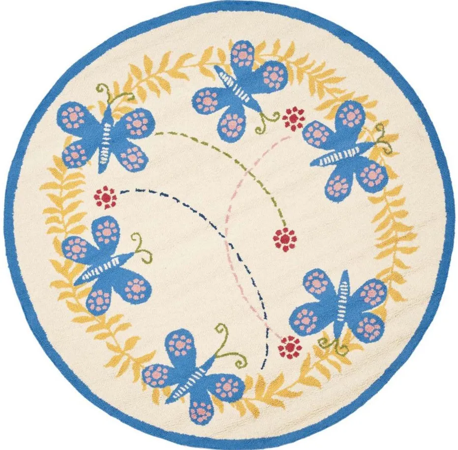 Gladwyne Kid's Rug in Ivory/Blue by Safavieh