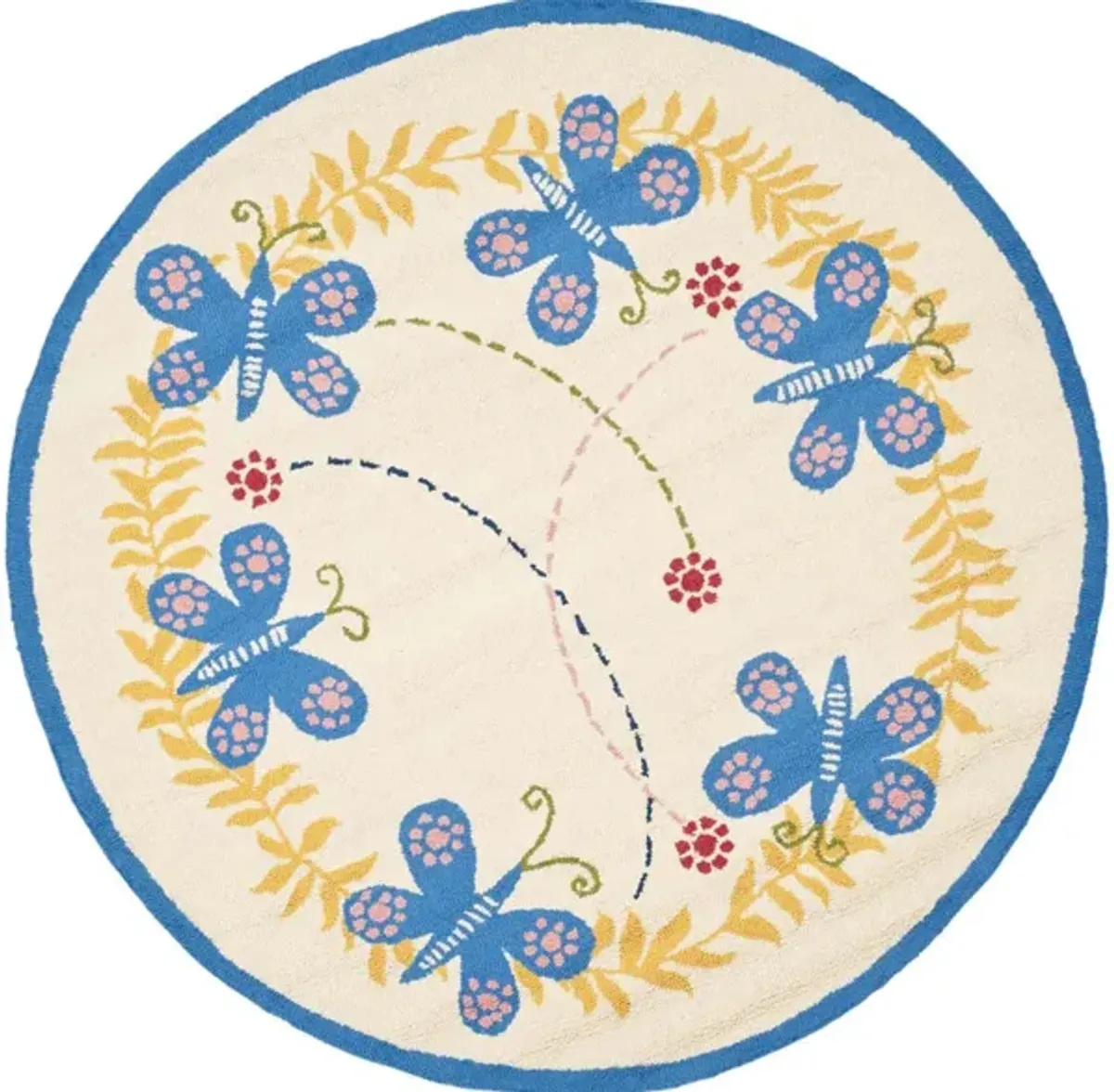 Gladwyne Kid's Rug in Ivory/Blue by Safavieh