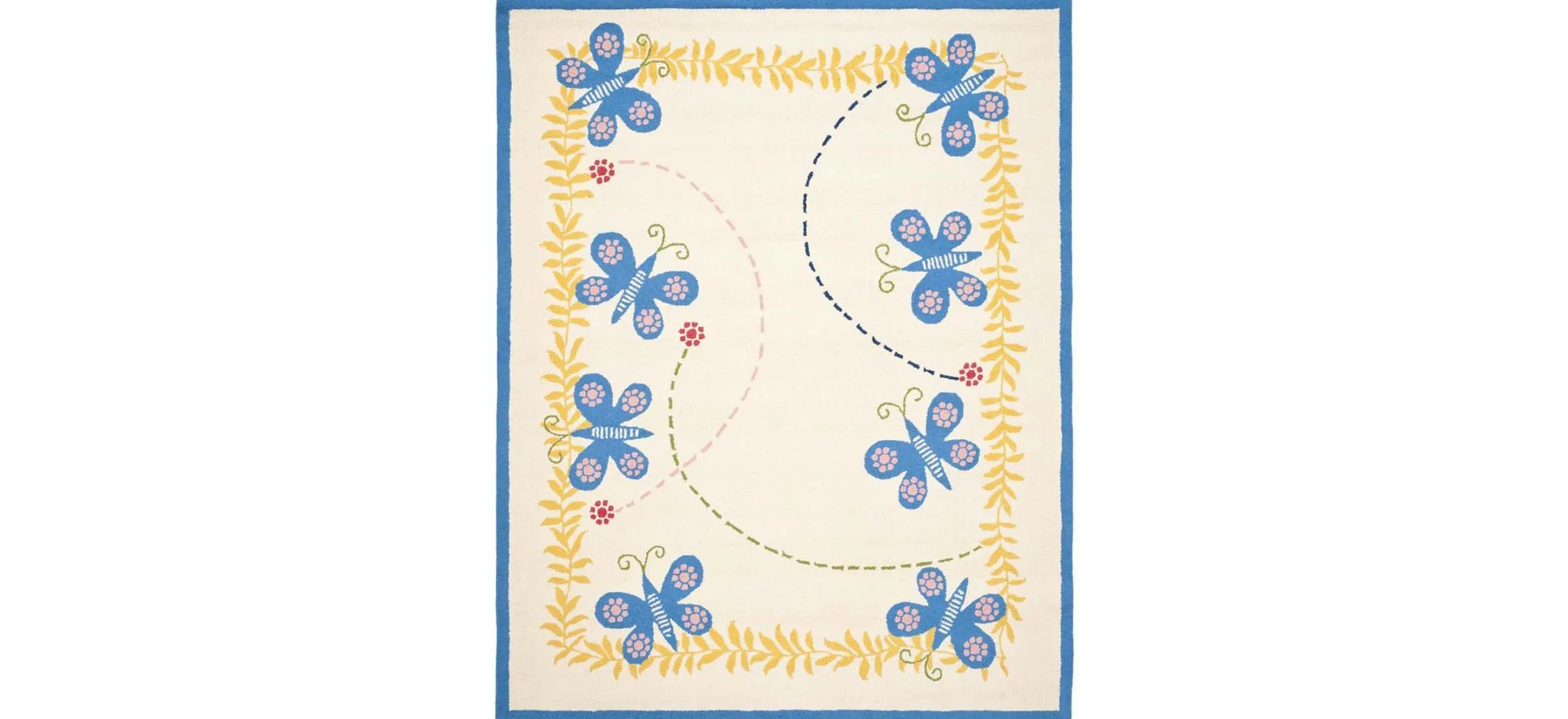 Gladwyne Kid's Rug in Ivory/Blue by Safavieh