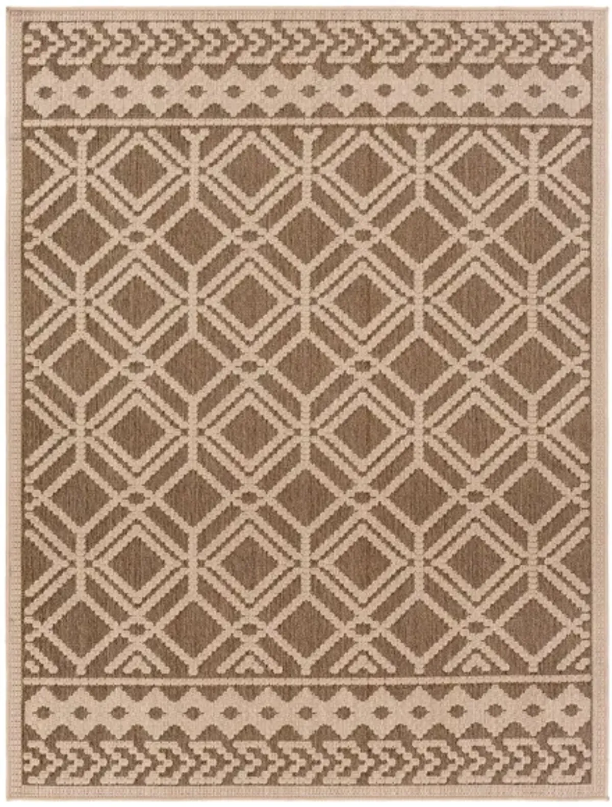 Montego Bay South Indoor/Outdoor Area Rug in Brown, Tan by Surya