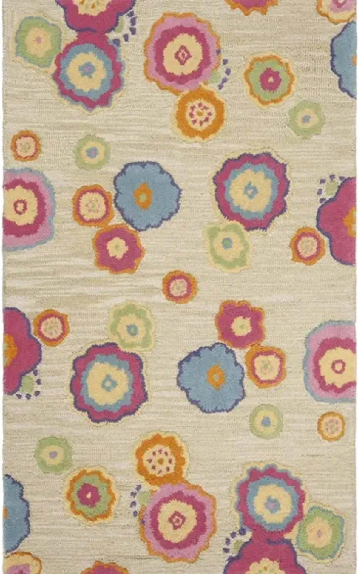 Ballerina Kid's Rug in Light Green/Multi by Safavieh