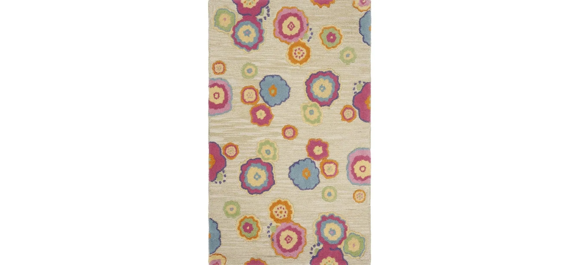 Ballerina Kid's Rug in Light Green/Multi by Safavieh