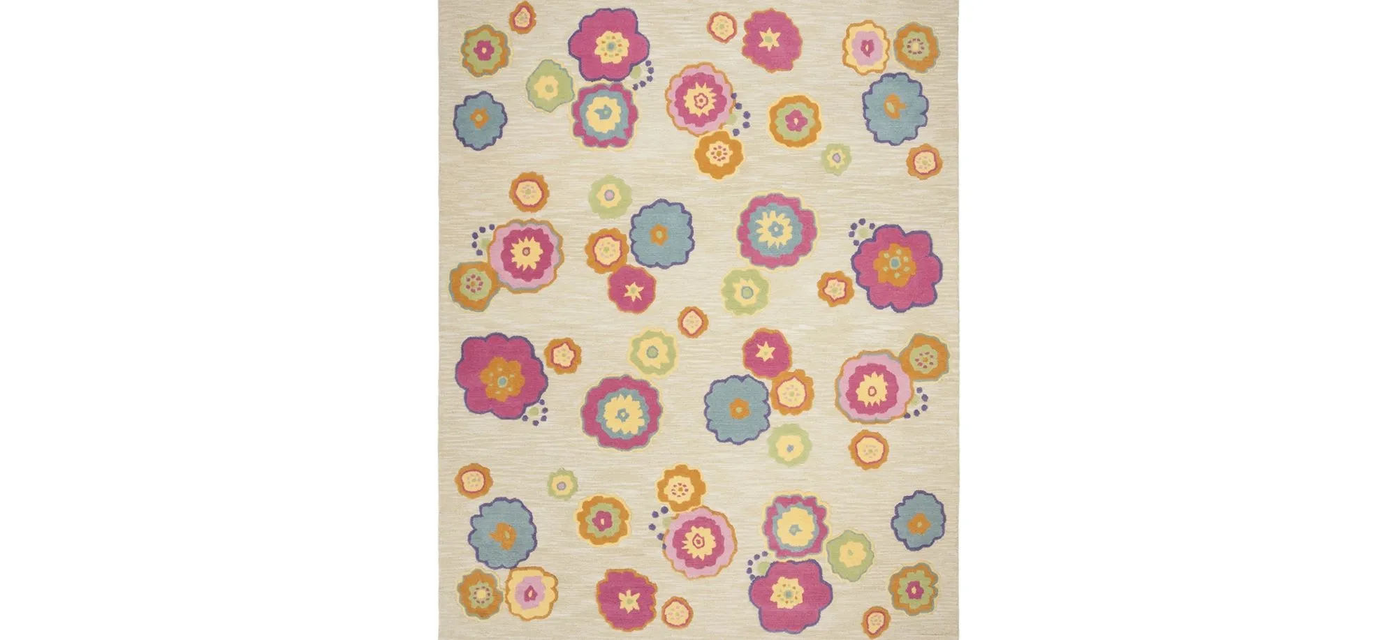 Ballerina Kid's Rug in Light Green/Multi by Safavieh