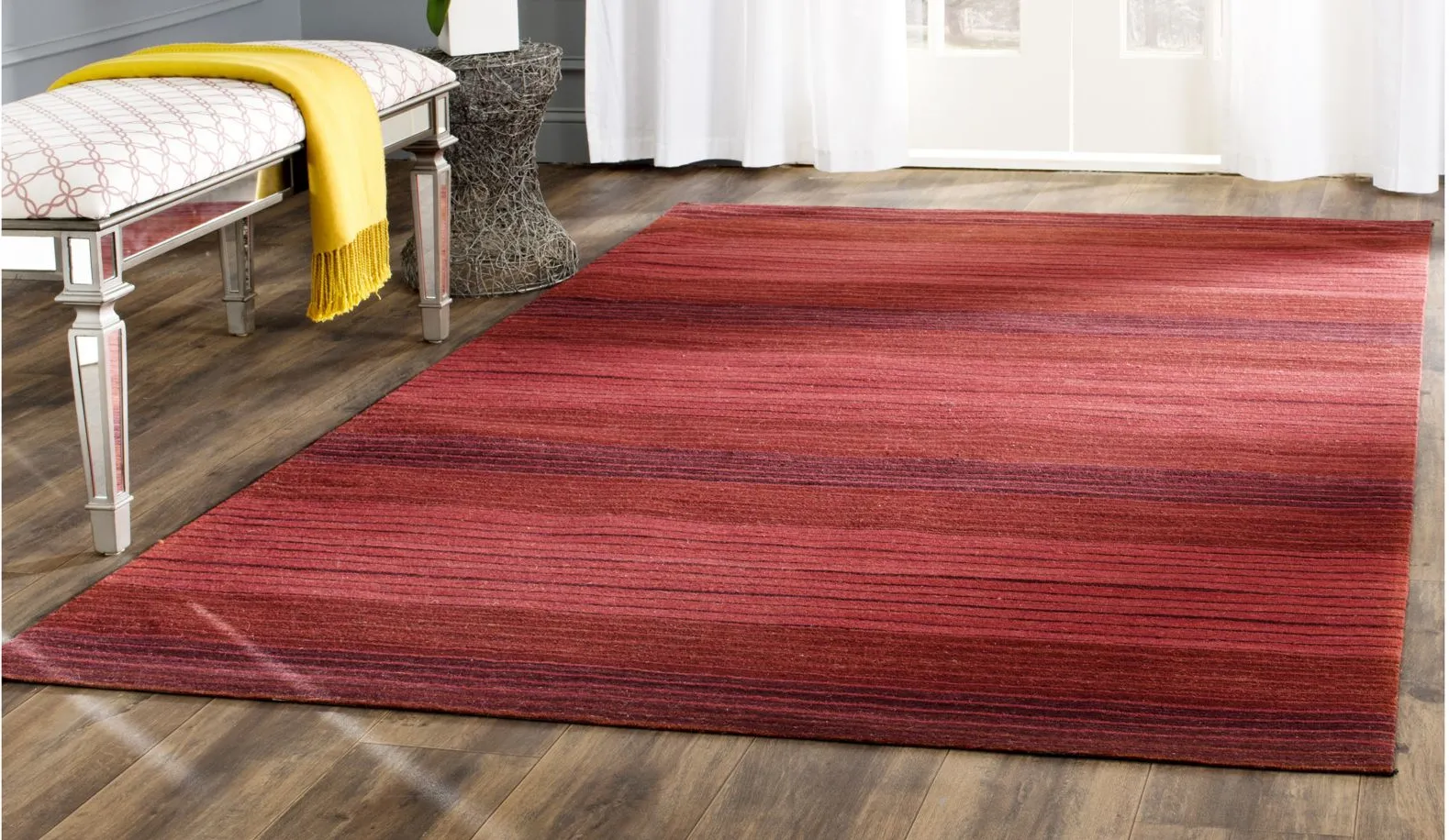 Marbella I Area Rug in Red by Safavieh