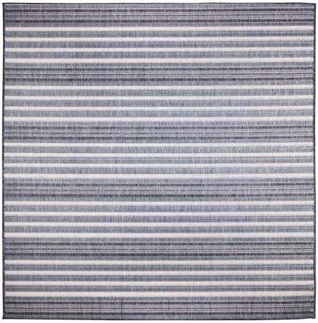 Liora Manne Malibu Faded Stripe Indoor/Outdoor Area Rug in Navy by Trans-Ocean Import Co Inc