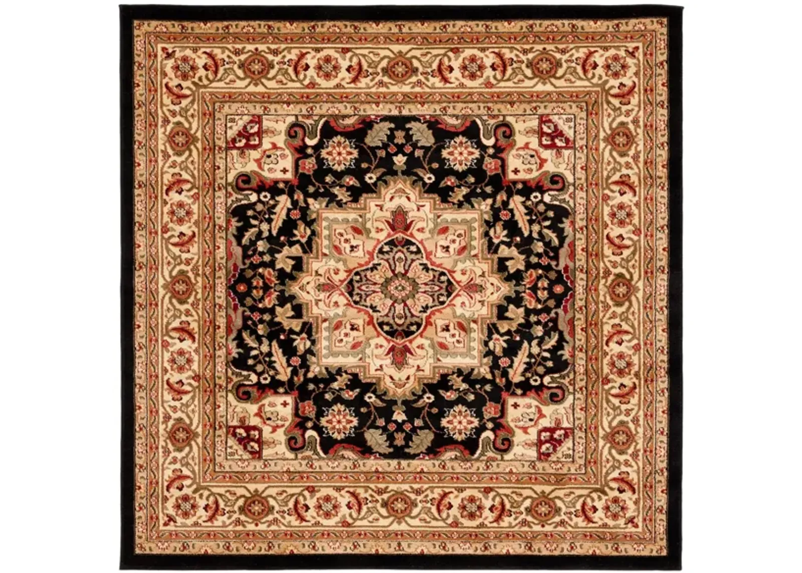 Mercia Area Rug in Black / Beige by Safavieh