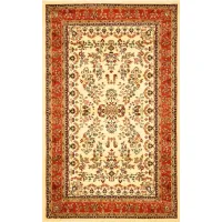 Anglia Area Rug in Ivory / Rust by Safavieh