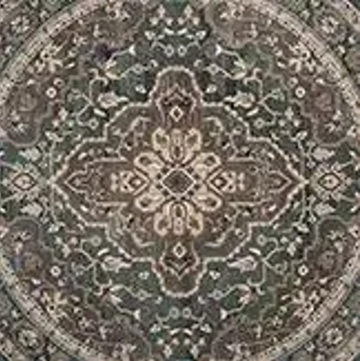 Mortimer Area Rug Round in Teal / Gray by Safavieh